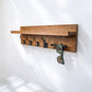 Wall Mounted Key Rack with Mail Holder - 24"