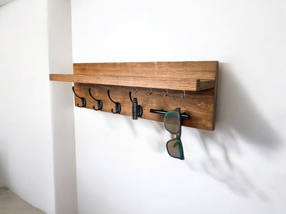 Wall Mounted Key Rack with Mail Holder - 24"