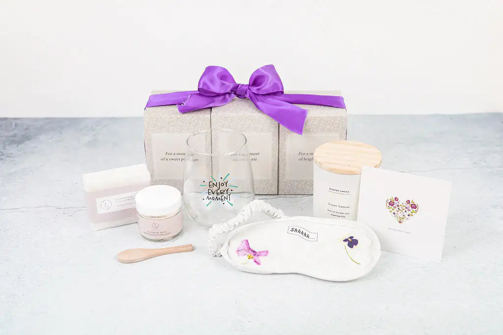 Luxury Spa Gift Basket And Self Care Gift Box - 5 Piece Set