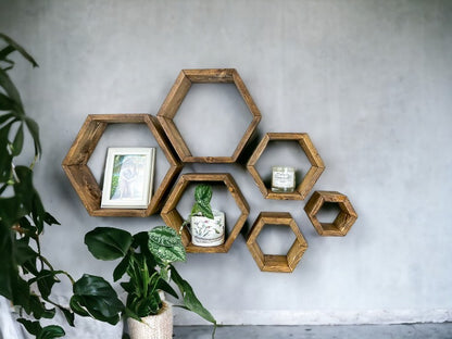 Set of 6 Honeycomb Shelves - 5.5" Depth