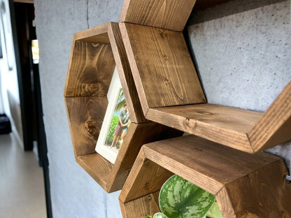 Set of 6 Honeycomb Shelves - 5.5" Depth
