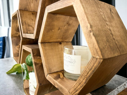 Set of 6 Honeycomb Shelves - 5.5" Depth