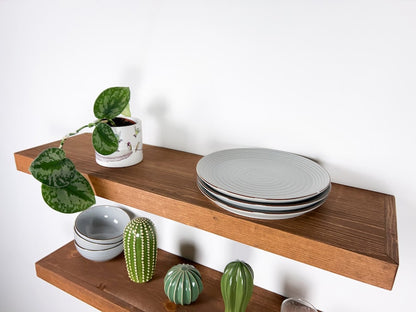 Wood Floating Shelves,  2-Inches Thick,  10-inches Deep, Rustic Shelf, Floating Shelf, Handmade wood shelf