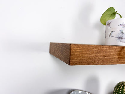 Wood Floating Shelves -  2-Inches Thick -  10-inches Deep