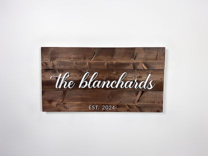 Custom Wood Sign