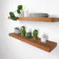 Wood Floating Shelves,  2-Inches Thick,  10-inches Deep, Rustic Shelf, Floating Shelf, Handmade wood shelf