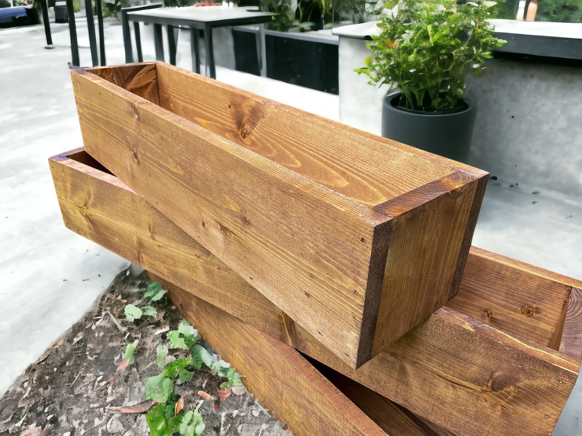 indoor wooden planter Wood Planter Box
