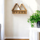 2-Peak Mountain Shelf with Coat Hooks