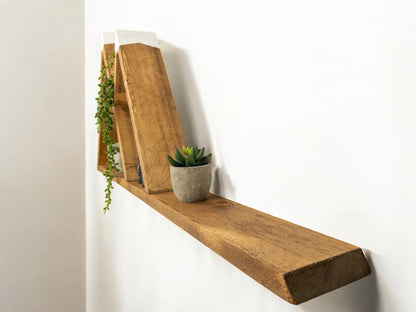 Mountain Shelf with Ledge, 2 Peak  - 36" x 15"