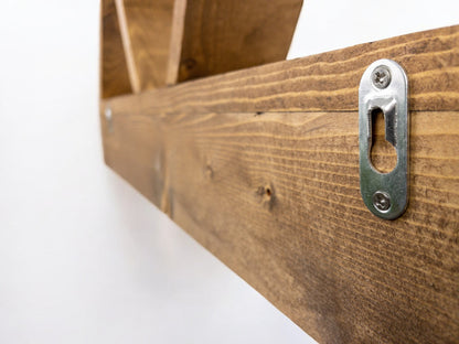 2-Peak Mountain Shelf with Coat Hooks