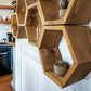 Floating Plant Shelves Hexagon Set - 5.5" Deep Wall Mounted Plant Display