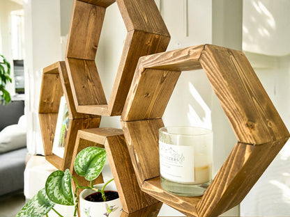Set of 6 Honeycomb Shelves - 3.5" Depth