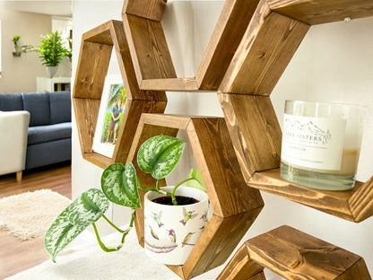 Set of 6 Honeycomb Shelves - 3.5" Depth