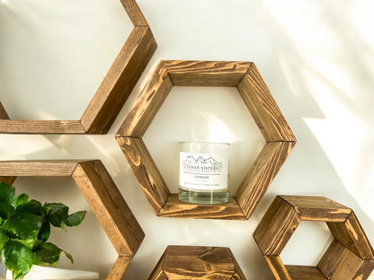 Set of 6 Honeycomb Shelves - 3.5" Depth