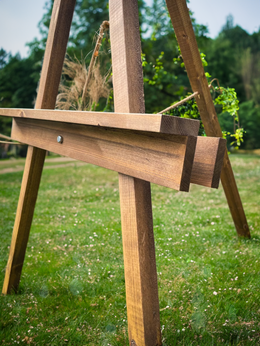 Wood Wedding Sign Easel | Adjustable Rustic Display Stand - 58'' Tall ...