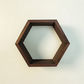 Plant-Optimized Hexagon Floating Shelves - Handcrafted Wood Display for Plant Parents (9.25" Deep)