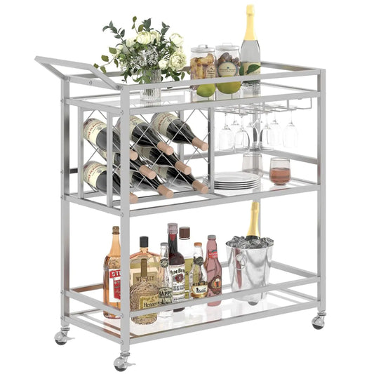 Silver Bar Cart (Silver)