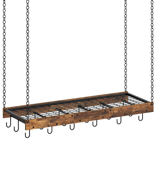 Hanging Pot Rack - Ceiling Wall Mounted Pot Rack