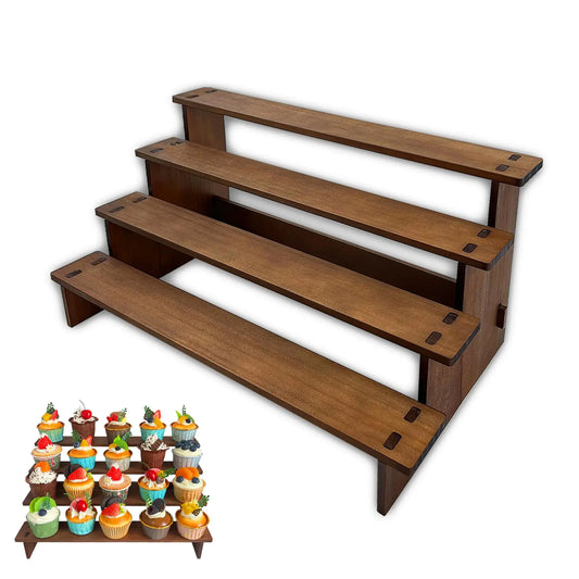 Wooden Cupcake Stand - 4 Tier