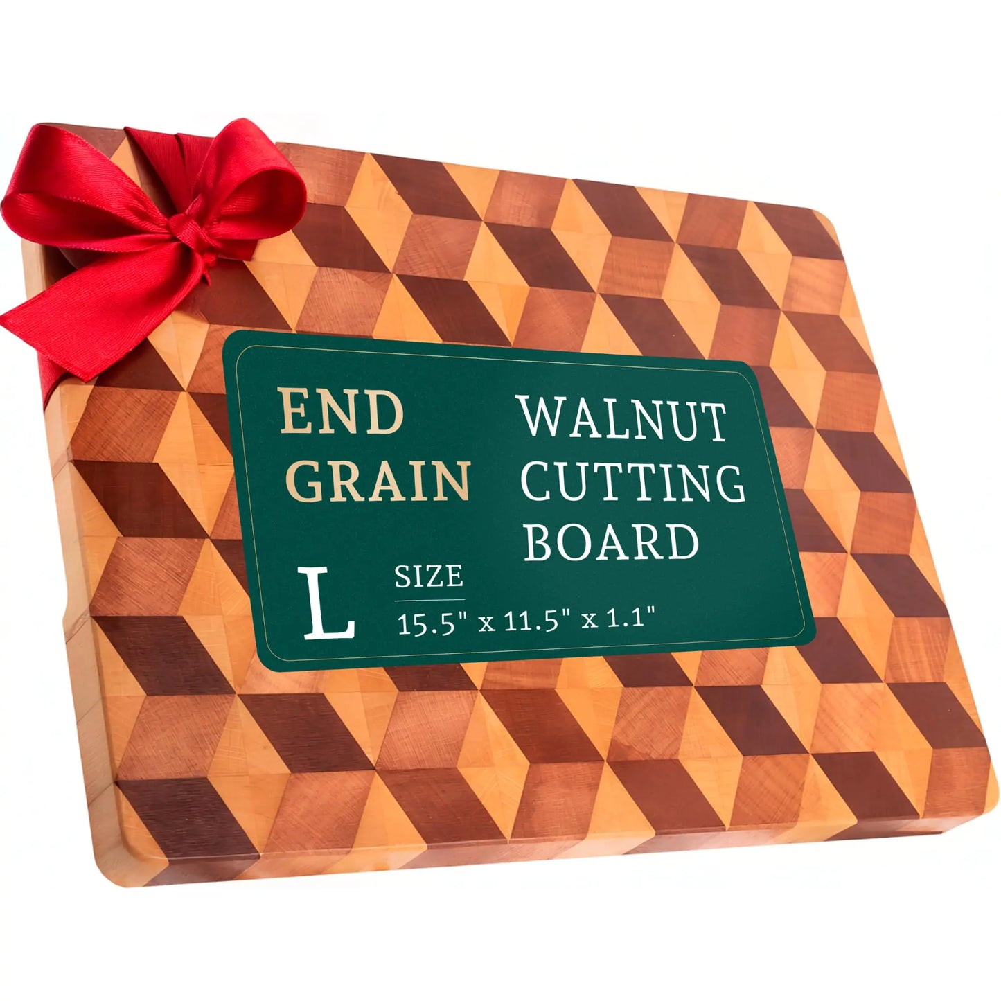 End Grain Wooden Cutting Board - Walnut