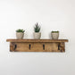 Coat Rack Shelf, Wall Coat Rack with Shelf, Wall Shelf with Hooks, Entryway Shelf