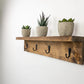 Coat Rack Shelf, Wall Coat Rack with Shelf, Wall Shelf with Hooks, Entryway Shelf