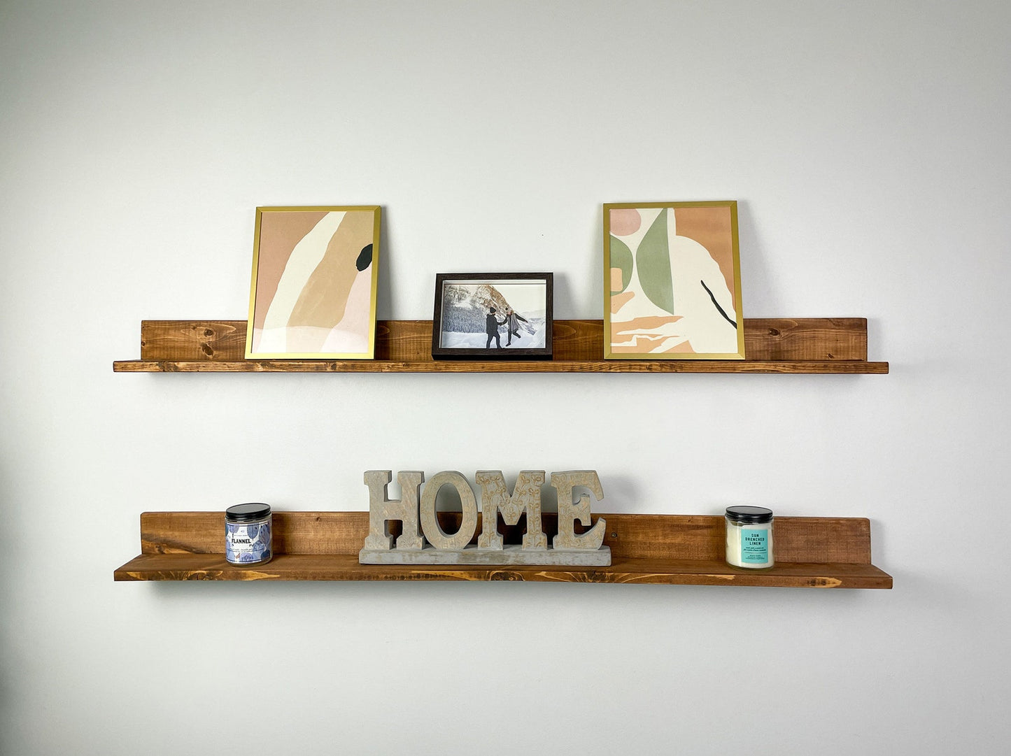 Picture Ledge Shelf, Rustic Wooden Picture Ledge Shelf, Rustic Floating Shelf, Wood Ledge