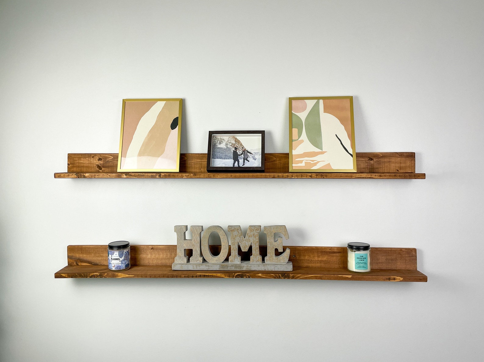 Picture Ledge Shelf, Rustic Wooden Picture Ledge Shelf, Rustic Floating Shelf, Wood Ledge