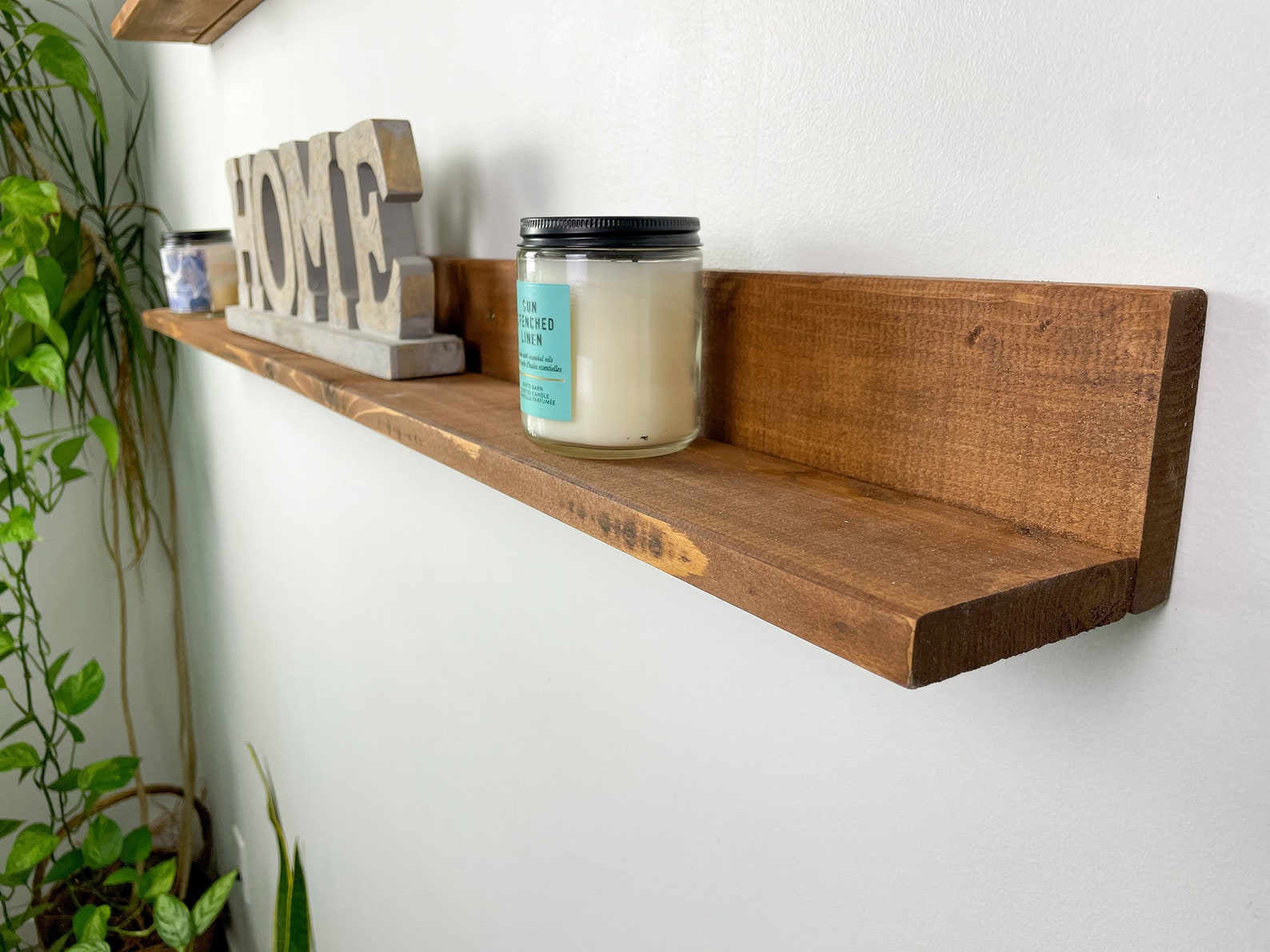 Picture Ledge Shelf, Rustic Wooden Picture Ledge Shelf, Rustic Floating Shelf, Wood Ledge