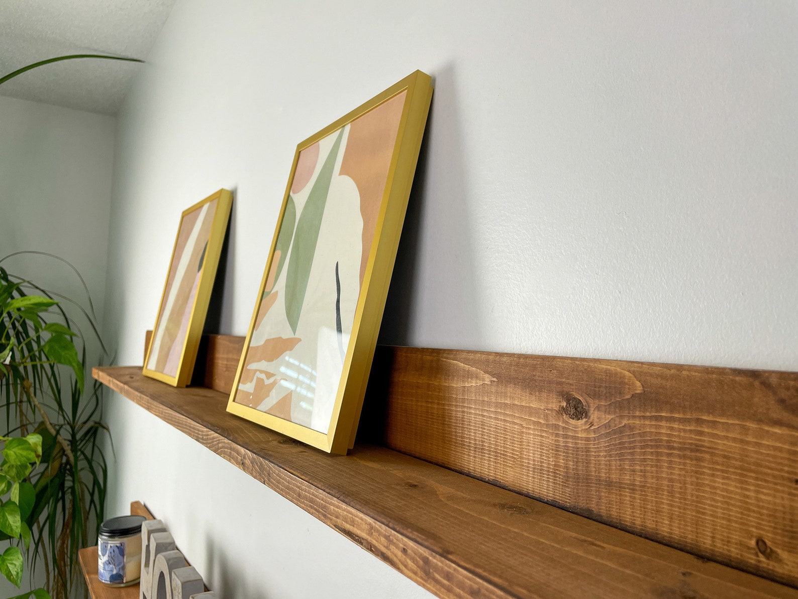 Picture Ledge Shelf, Rustic Wooden Picture Ledge Shelf, Rustic Floating Shelf, Wood Ledge
