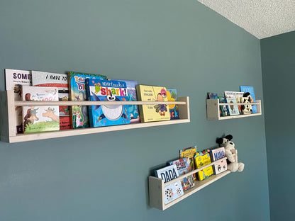Nursery Bookshelf, Floating Bookshelf, Children's Bookshelf