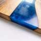 Epoxy Cutting Board | Charcuterie Board | Walnut Epoxy Resin Live Edge Cheese Tray | Serving Board | Wedding/Anniversary Gift