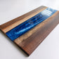 Epoxy Cutting Board | Charcuterie Board | Walnut Epoxy Resin Live Edge Cheese Tray | Serving Board | Wedding/Anniversary Gift