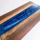 Epoxy Cutting Board | Charcuterie Board | Walnut Epoxy Resin Live Edge Cheese Tray | Serving Board | Wedding/Anniversary Gift