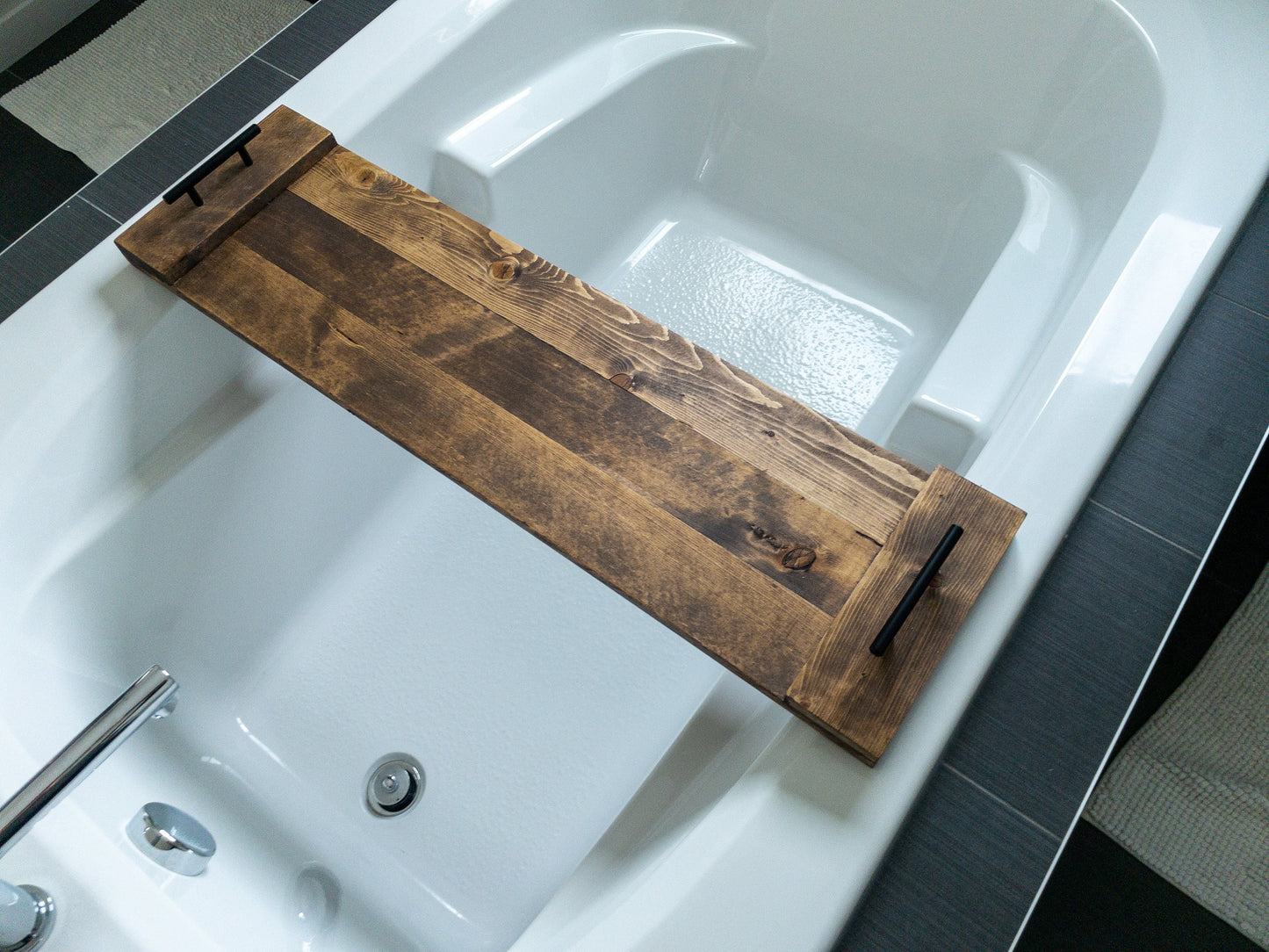 Bath Caddy, Wood Bath Caddy, Bath Caddy, Bathtub Caddy Tray, Wood Bath Shelf
