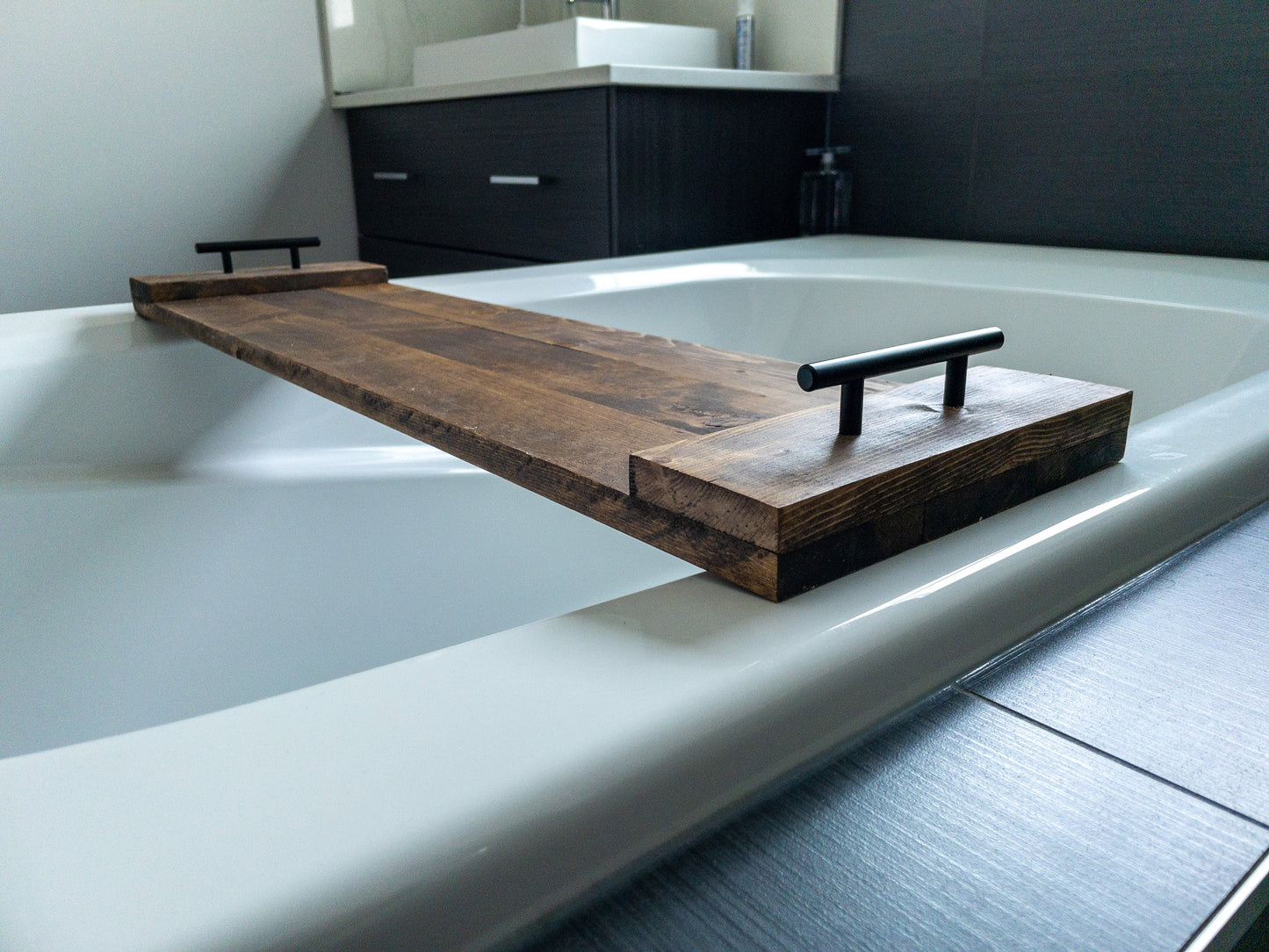 Bath Caddy, Wood Bath Caddy, Bath Caddy, Bathtub Caddy Tray, Wood Bath Shelf