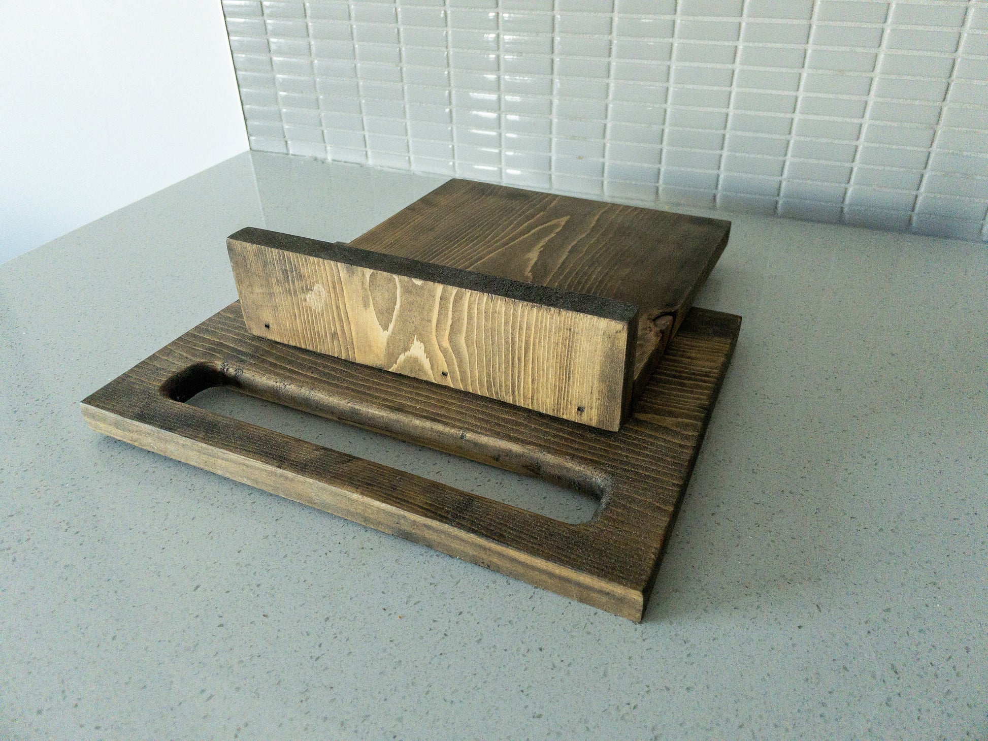 Cookbook Holder - Adjustable Wood Cookbook Stand - Tablet stand - Book stand - Recipe holder