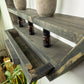 Large Honeycomb Wall Shelf - 28"x 24.2" - Crystal display shelf. Floating hexagon shelf with optional drawer.