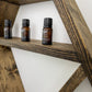 Essential Oil Shelf - Large - 26" by 30" - Crystal Shelf - Altar Shelf - Essential Oil Wall Shelf