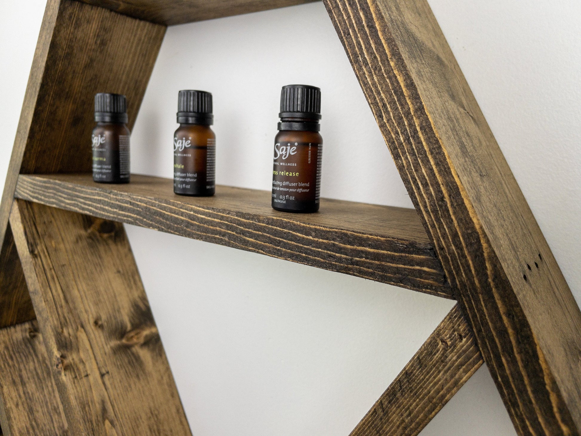 Essential Oil Shelf - Large - 26" by 30" - Crystal Shelf - Altar Shelf - Essential Oil Wall Shelf
