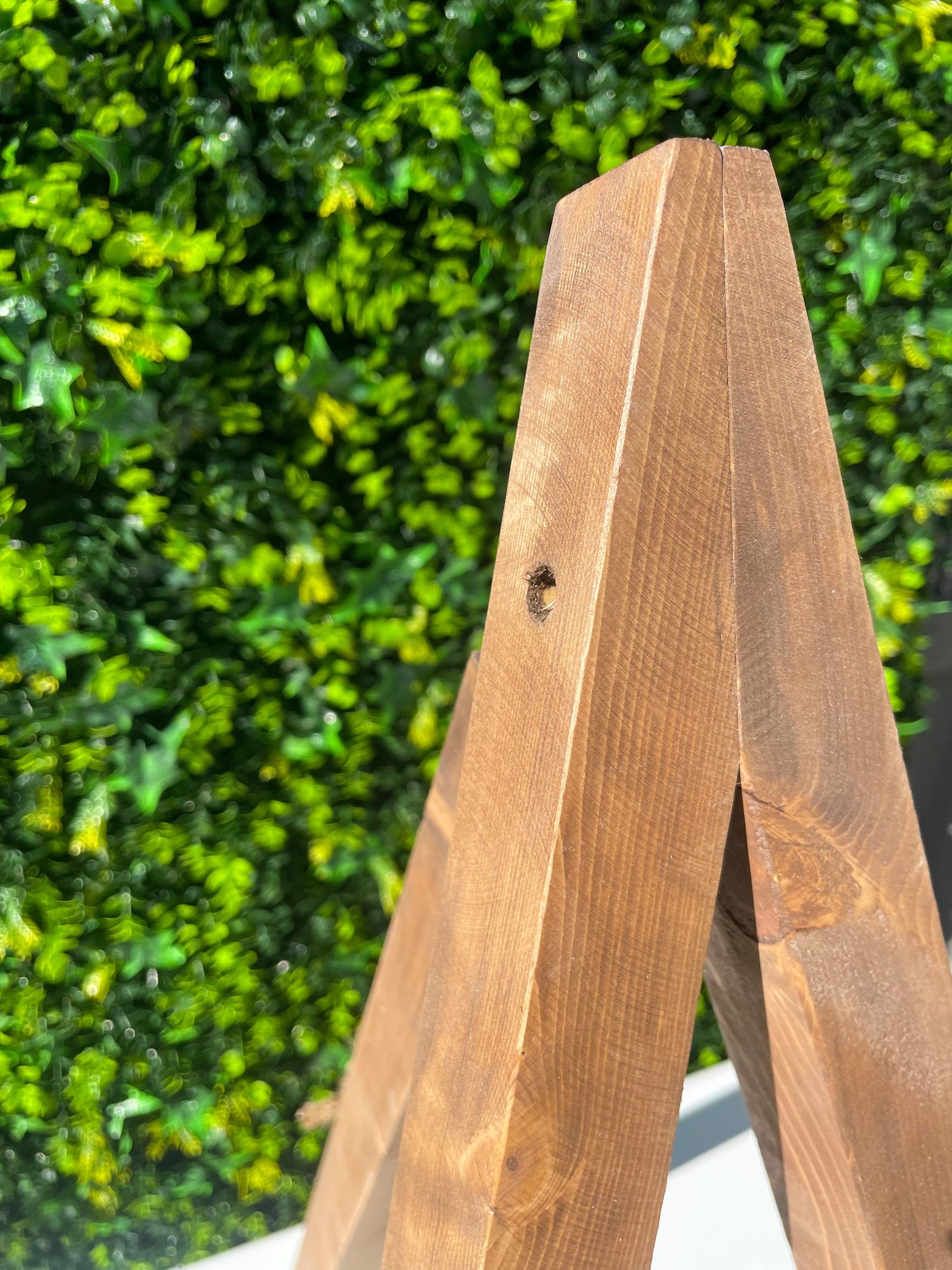 Mini Table Top Easel with Adjustable Shelf - Mini Wood Easel - Rustic Event Stand for Signage