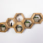 Mini Hexagon Shelves, Set of Hexagons, Honeycomb Shelves, Plant Shelves, Wall Decor