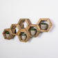 Mini Hexagon Shelves, Set of Hexagons, Honeycomb Shelves, Plant Shelves, Wall Decor