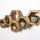 Mini Hexagon Shelves, Set of Hexagons, Honeycomb Shelves, Plant Shelves, Wall Decor