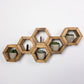 Mini Hexagon Shelves, Set of Hexagons, Honeycomb Shelves, Plant Shelves, Wall Decor