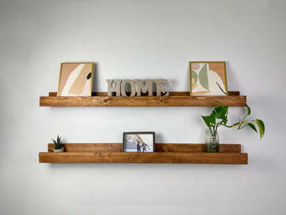 Picture Ledge Shelf, Rustic Wooden Picture Ledge Shelf, Rustic Floating Shelf, Wood Ledge