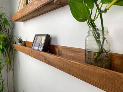 Picture Ledge Shelf, Rustic Wooden Picture Ledge Shelf, Rustic Floating Shelf, Wood Ledge