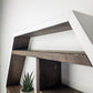 Essential Oil Shelf - Honeycomb Wall Shelf - 28"x 24.2" - Crystal display shelf. Floating hexagon shelf