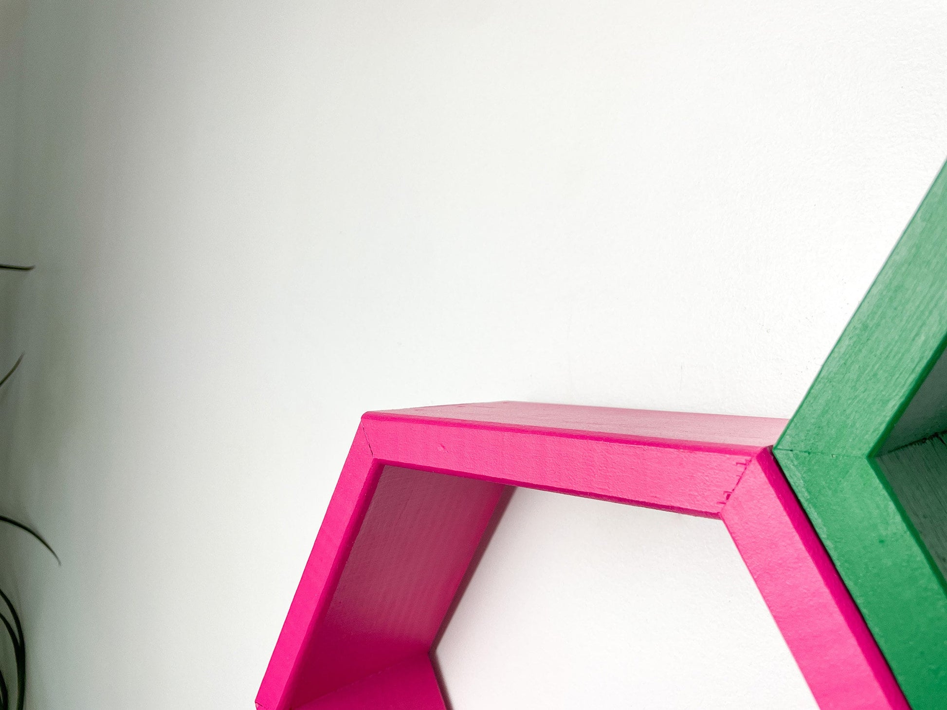 Set of 4 Hexagon Shelves, Multi Colored Hexagons, Honeycomb Shelves, Plant Shelves, Wall Decor