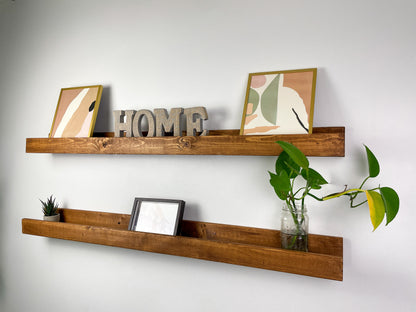 Picture Ledge Shelf, Rustic Wooden Picture Ledge Shelf, Rustic Floating Shelf, Wood Ledge